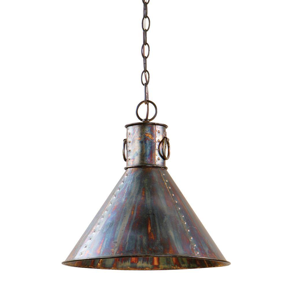 Global Direct 1 Light Oxidized Bronze Pendant 21923 The Home Depot Global Direct 1 Light Oxidized Bronze Pendant