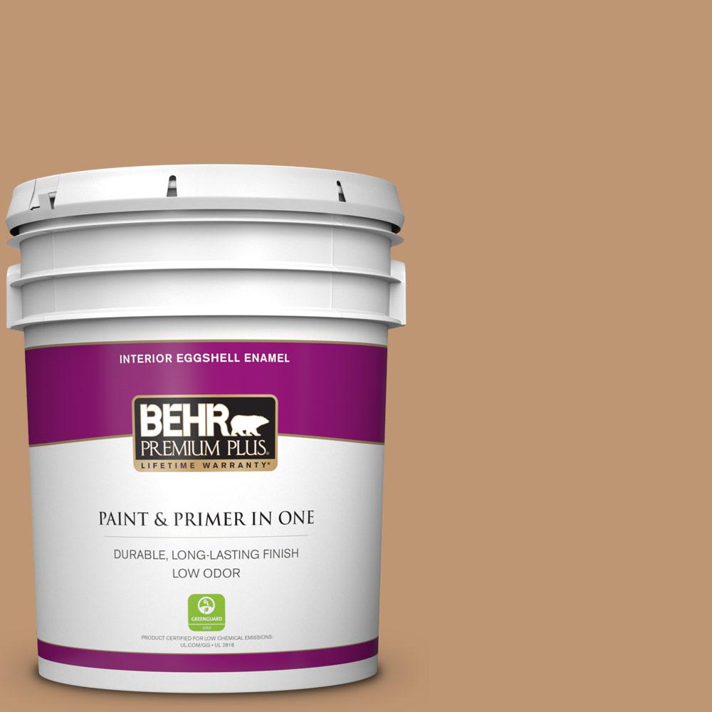 Behr Premium Plus 5 Gal 270f Wilmington Tan Eggs Enamel Low 270f 5 Wilmington Tan Eggs Enamel Low Odor Interior Paint And Primer In One