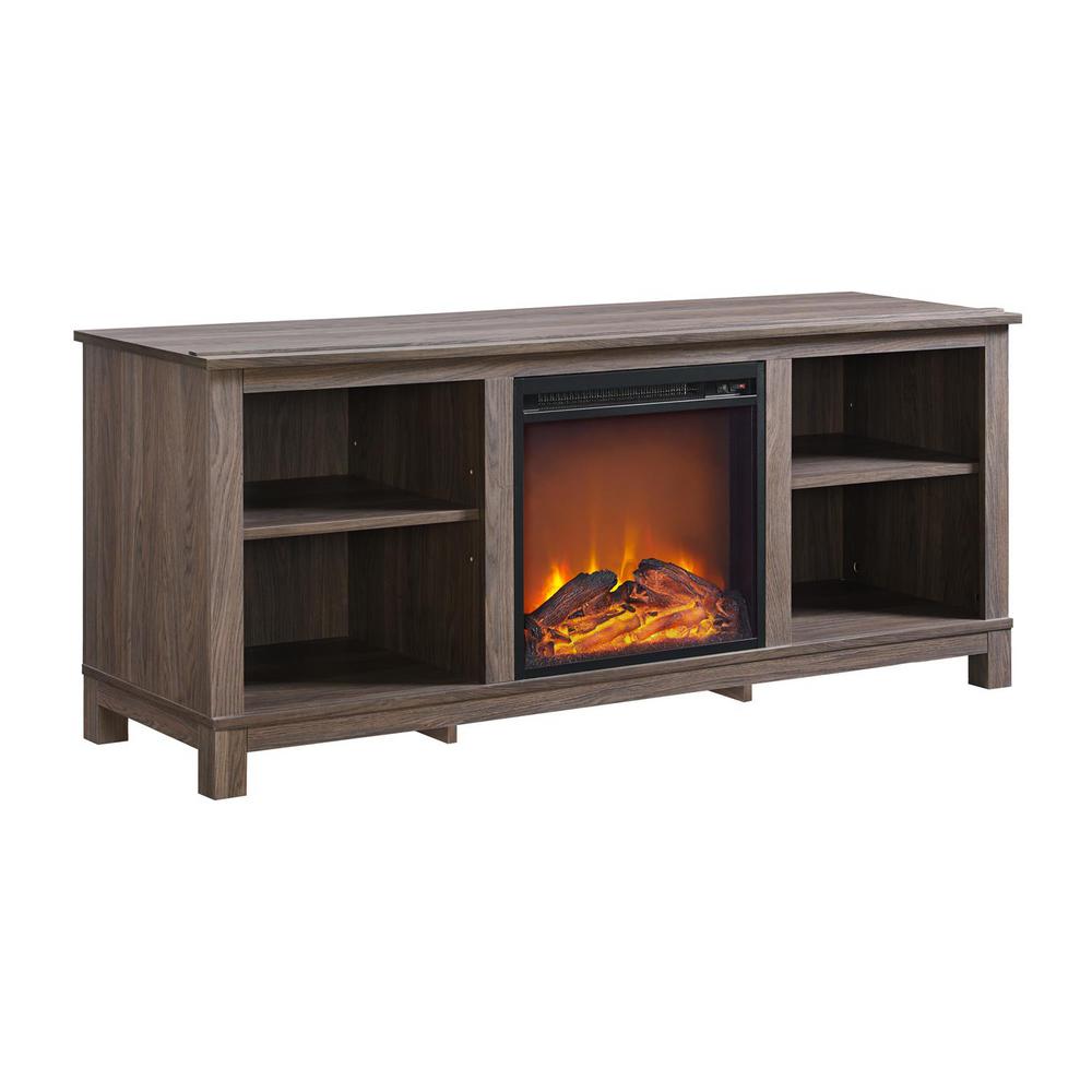 Ameriwood Domingo Distressed Brown Oak Tv Console With