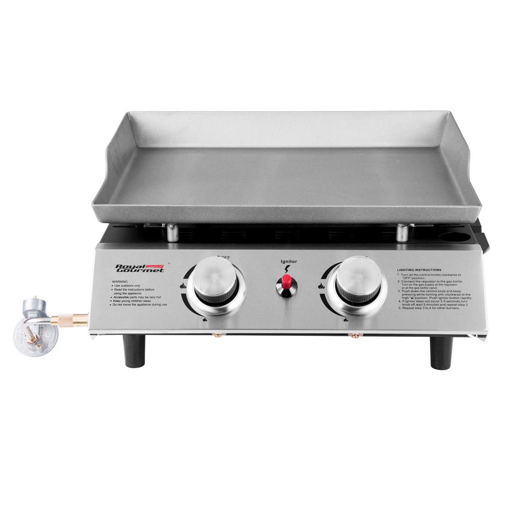 Tabletop Grills Outdoor Cooking The Home Depot 18in Table Top 2 Burner Propane Gas Grill