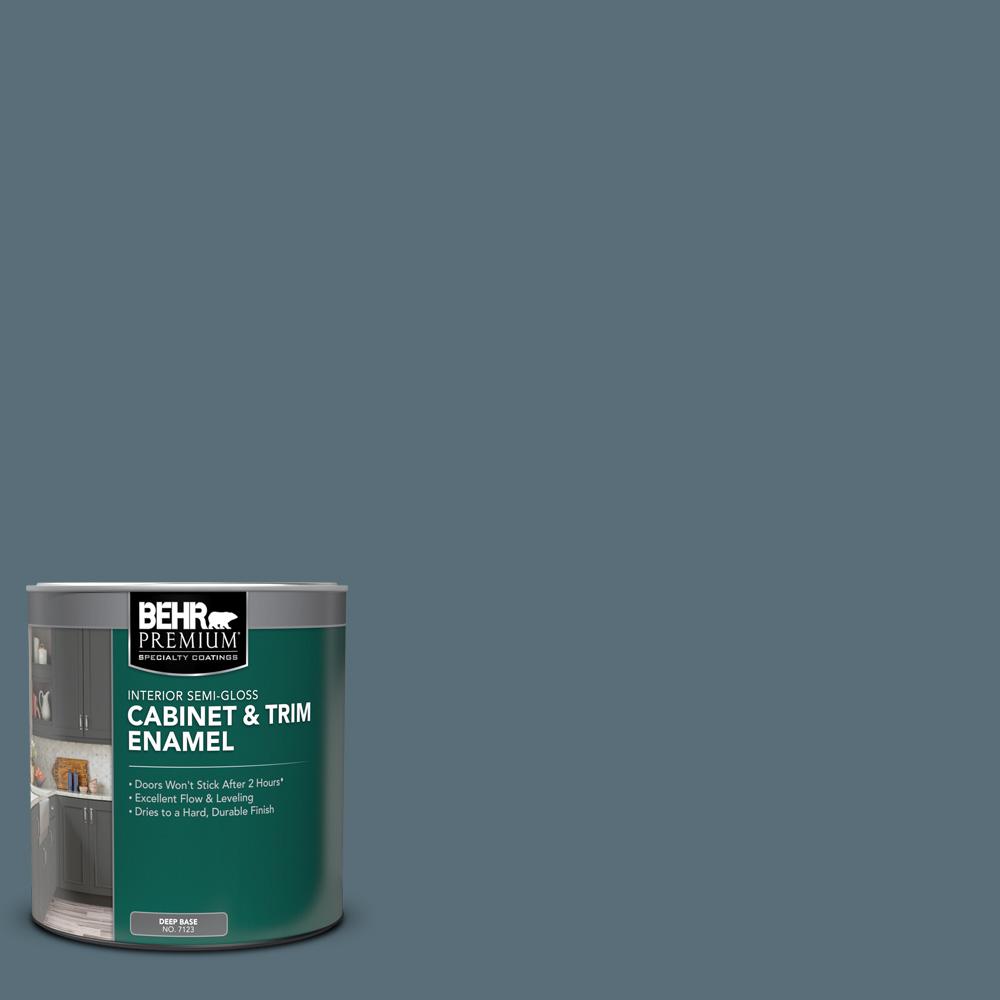 BEHR PREMIUM 1 qt. N4806 NYPD SemiGloss Enamel Interior and