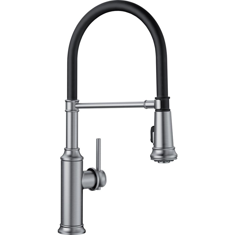 Blanco EMPRESSA Semi-Pro Single-Handle Pull-Down Sprayer Kitchen Faucet ...