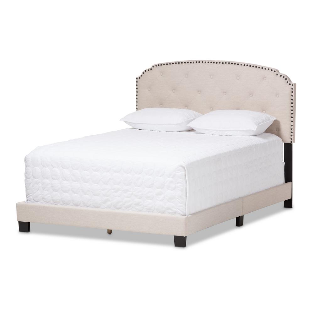 Baxton Studio Lexi Beige Fabric Upholstered Full Bed-28862-7436-HD ...