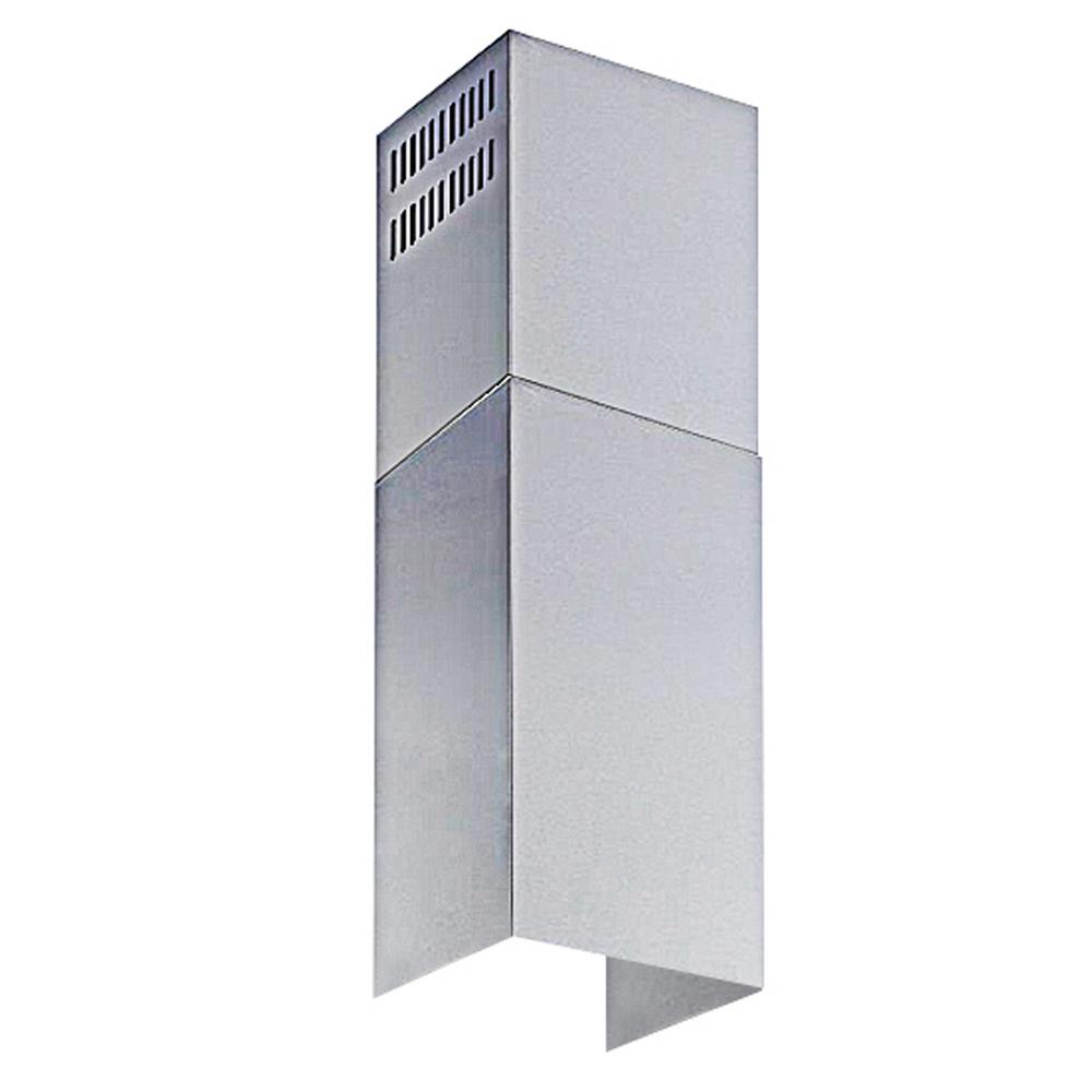 Winflo Stainless Steel Chimney Extension Up To 11 Ft Ceiling For Winflo Wall Mount Range Hood Upper And Lower Piece Set