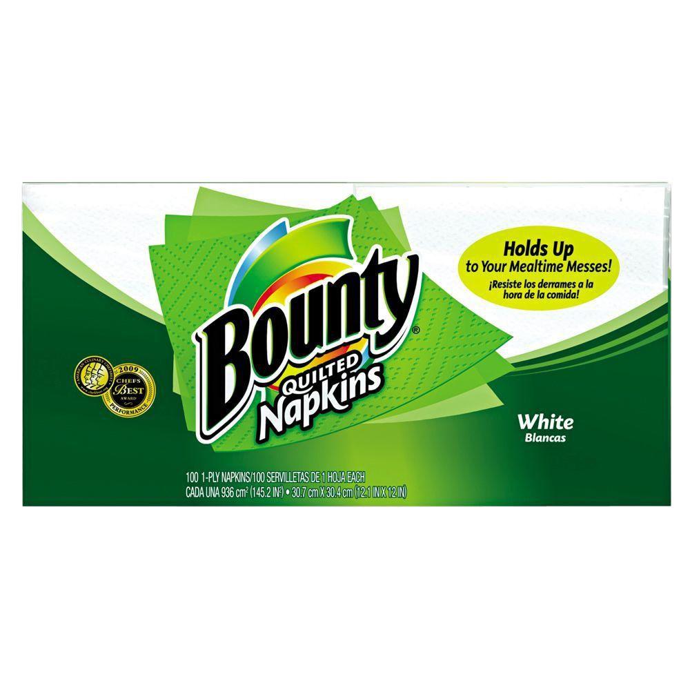 Bounty Quilted Napkins (100Pack)PGC34884 The Home Depot