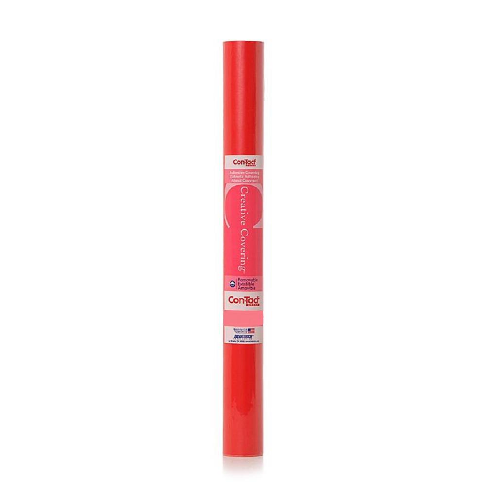 Con Tact Creative Covering 18 In X 20 Ft Fire Engine Red Self Con Tact Creative Covering 18 In X 20