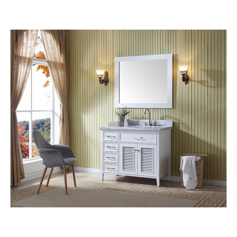 Ariel Kensington 42 In Bath Vanity Cabinet Only In White D043s R