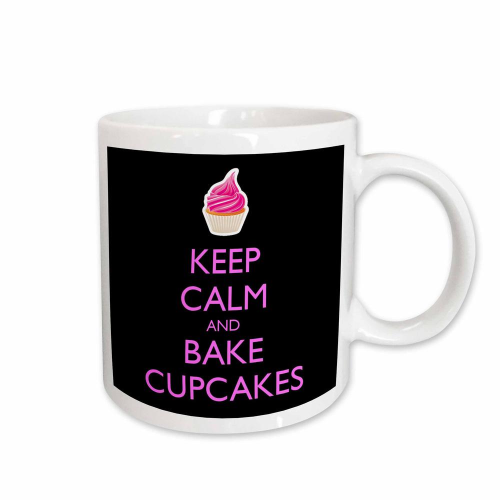 3dRose Evadane Funny Quotes Keep Calm And Bake Cupcakes 11 Oz White Ceramic Coffee Mug 3dRose Evadane Funny Quotes Keep Calm And Bake Cupcakes 11 Oz White Ceramic Coffee Mug