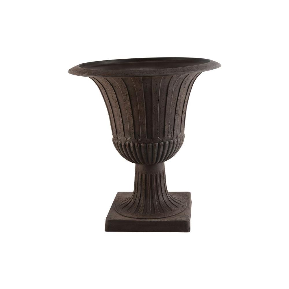 17.25 in. Antique Copper Metal Urn PlanterDS24357 The Home Depot