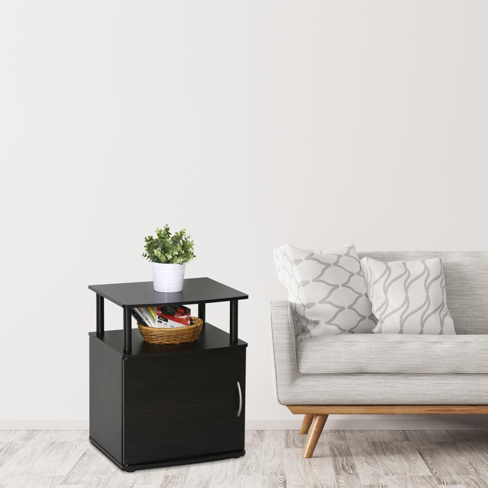 Furinno JAYA Utility Design Blackwood End Table15114BKW The Home Depot