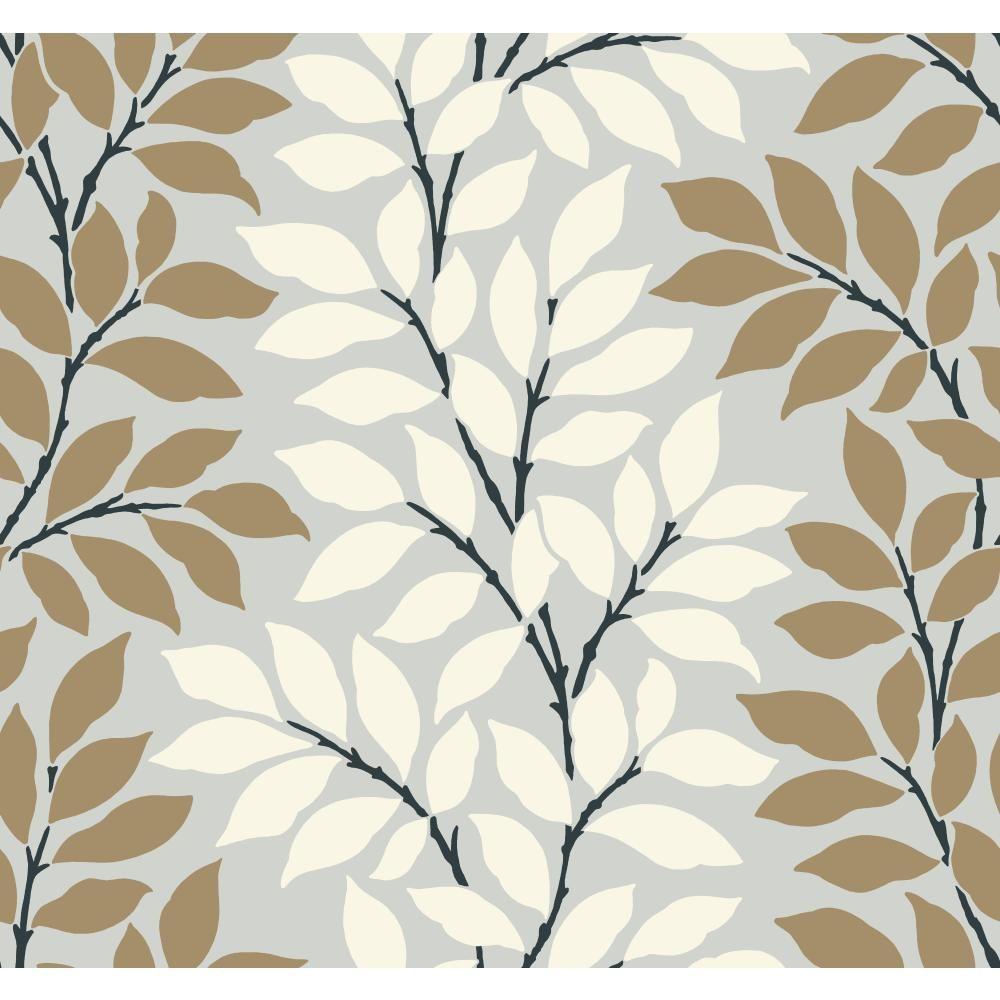 York Wallcoverings Leaf Stripe WallpaperBL0320 The Home Depot
