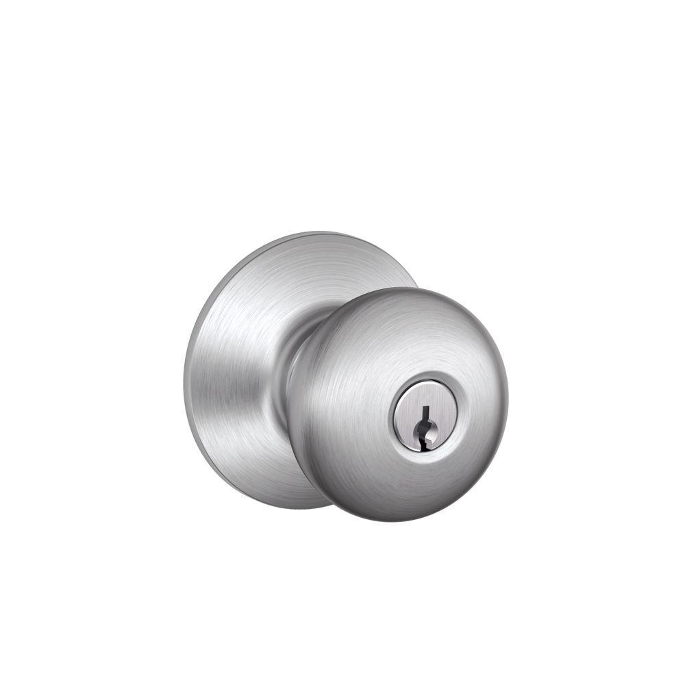 chrome front door knobs