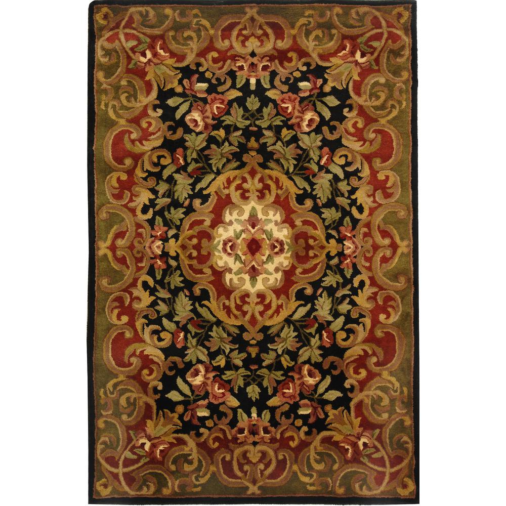 Safavieh Classic Black/Green 4 ft. x 6 ft. Area RugCL234D4 The Home