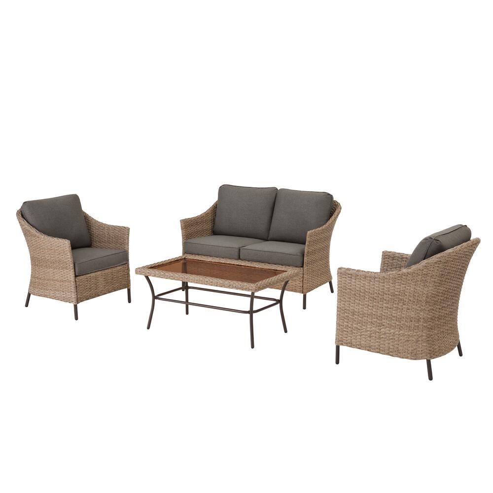 Stylewell Kendall Cove 4 Piece Steel, Outdoor Patio Furniture Seats 4
