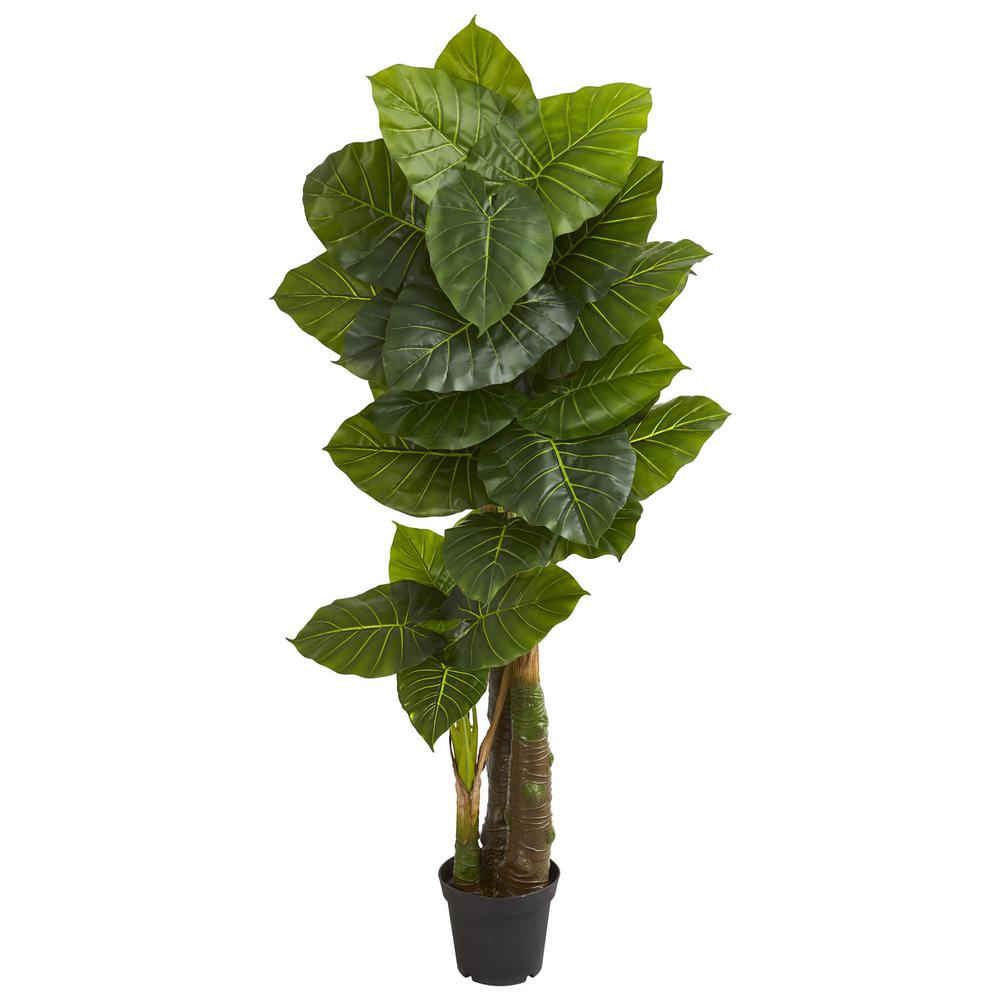 Nearly Natural Indoor 6 5 Ft Taro Artificial Tree 5593 The Home