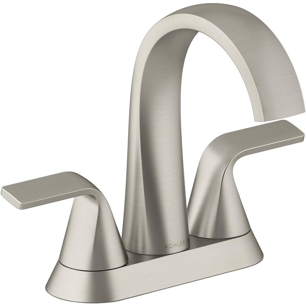 KOHLER Cursiva 4 in. Centerset 2Handle Bathroom Faucet in Vibrant