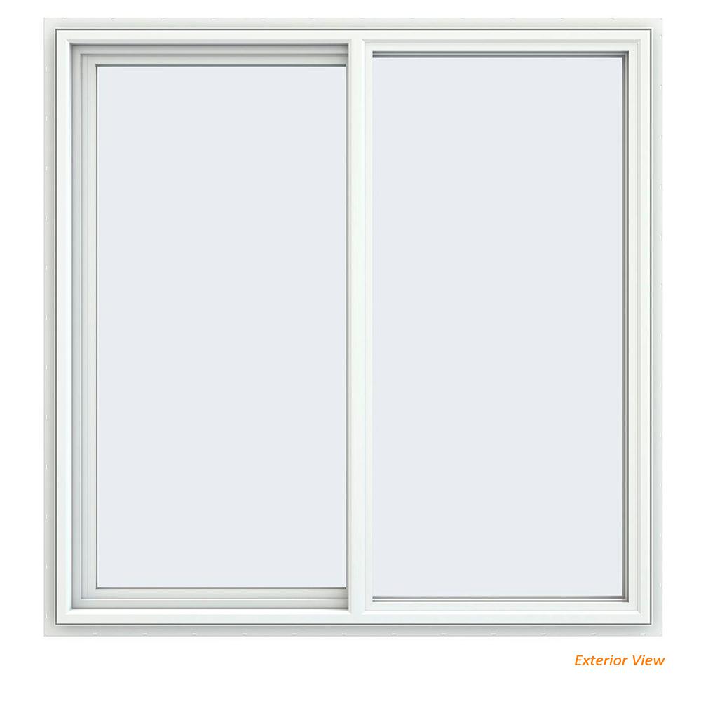 JELD WEN 475 In X 475 In V 4500 Series White Vinyl Left Handed