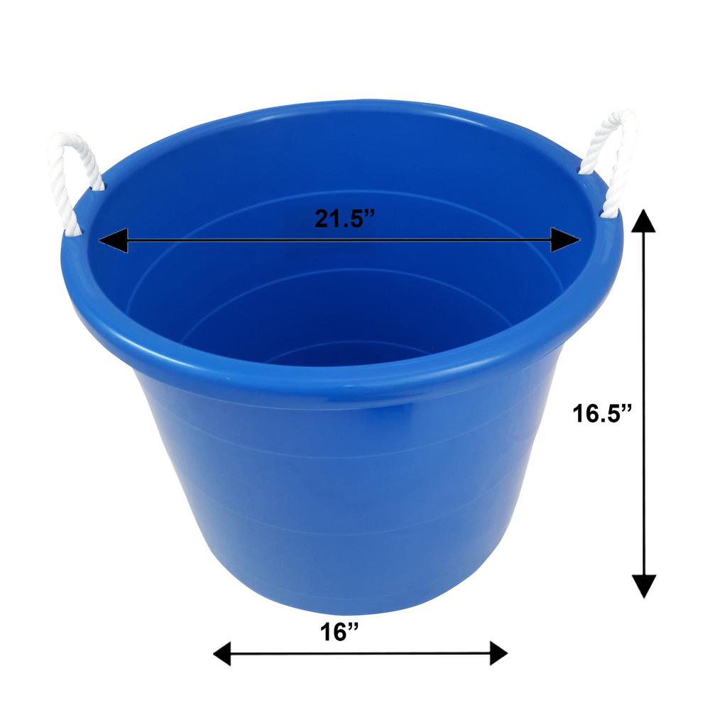 large round plastic tub