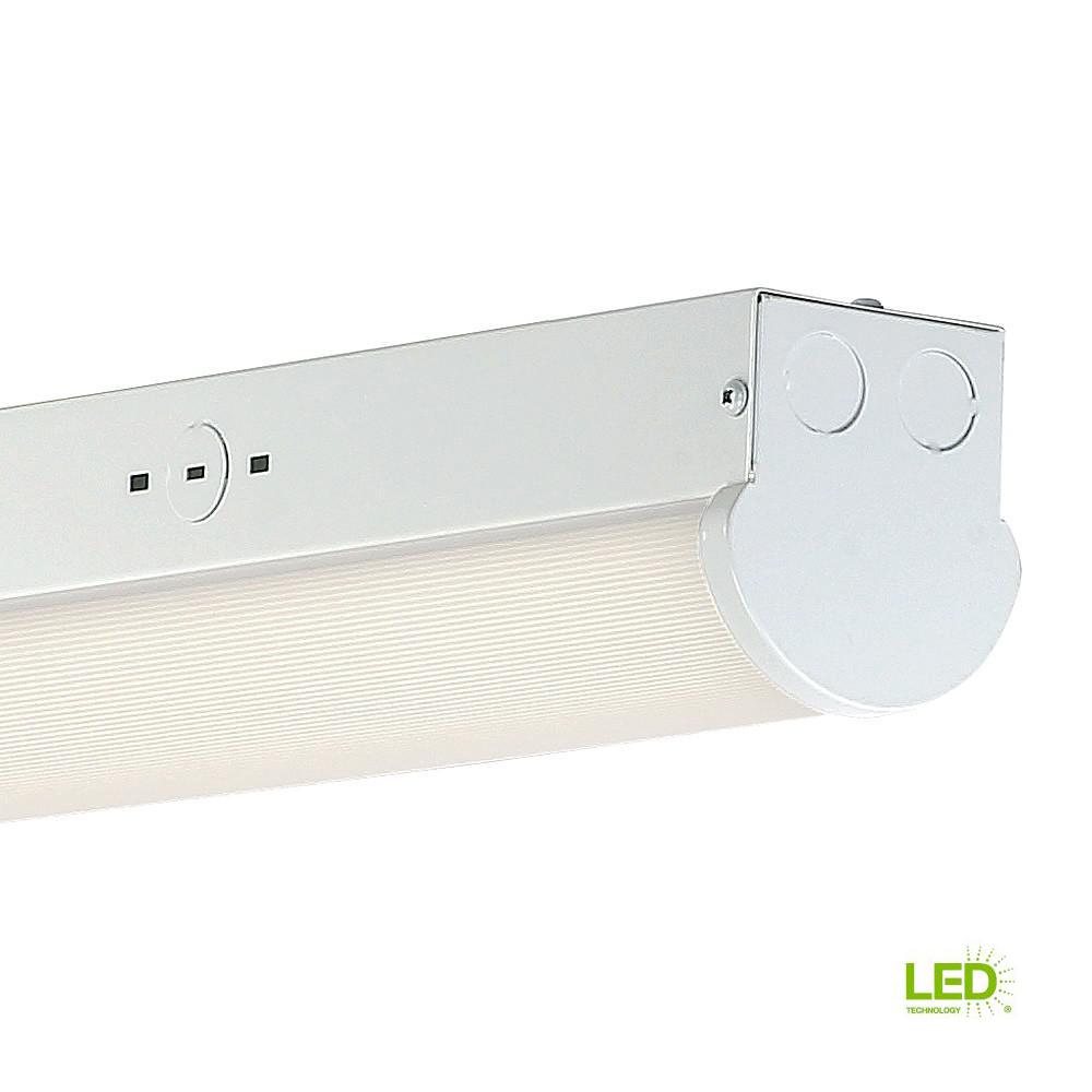 EnviroLite 4 ft. 2Light White LED Shop Light with T8 LED 4000K Tubes