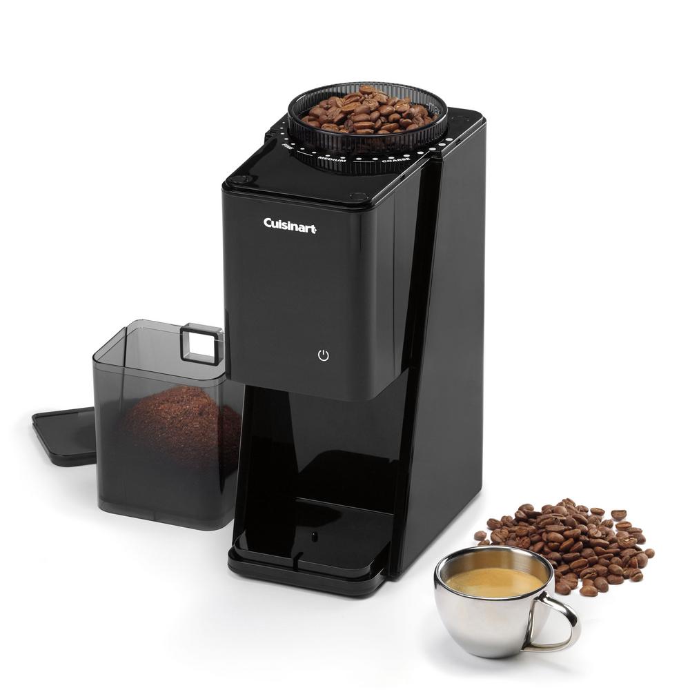 Cuisinart Touchscreen 8 oz. Black Burr Coffee Grinder DBMT10 The