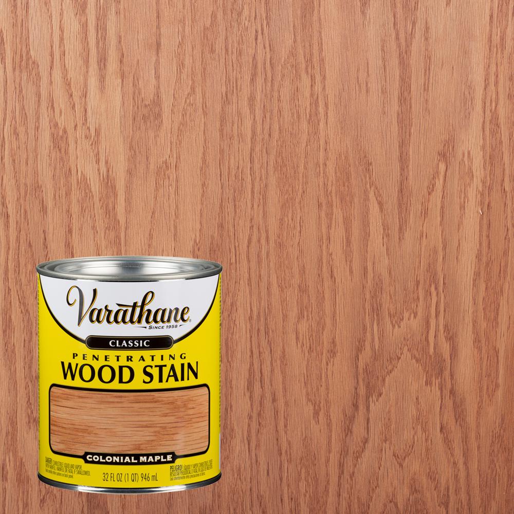 Varathane 1 Qt Colonial Maple Classic Wood Interior Stain