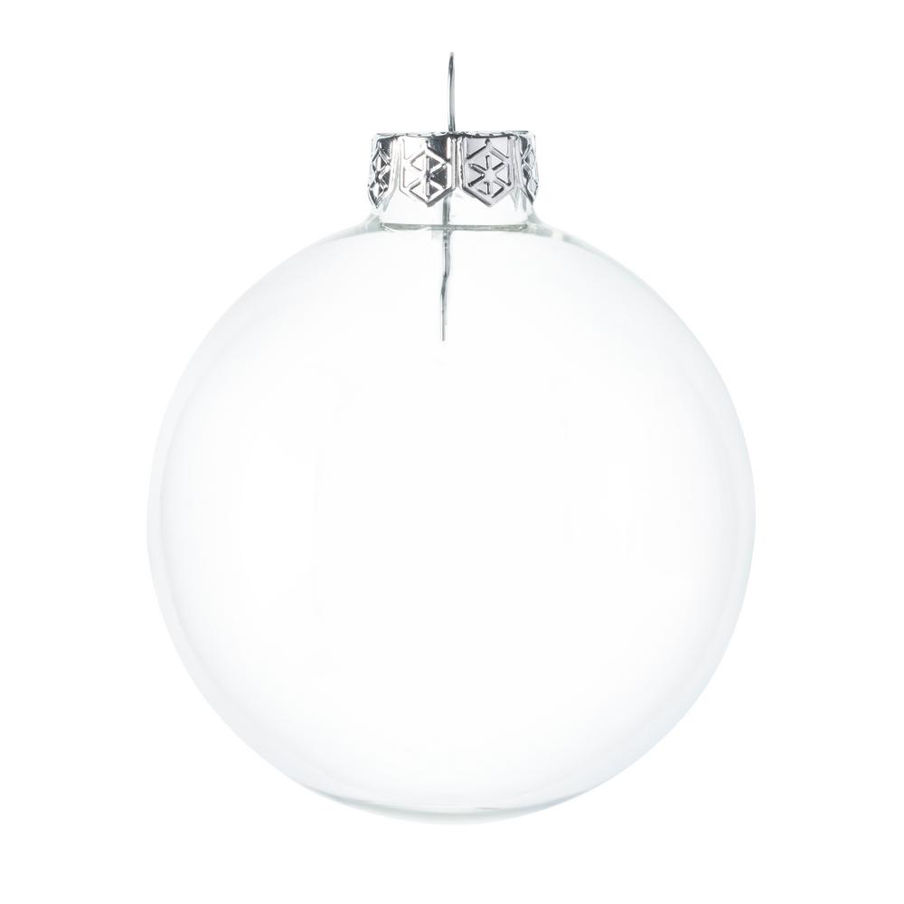 clear christmas ornaments