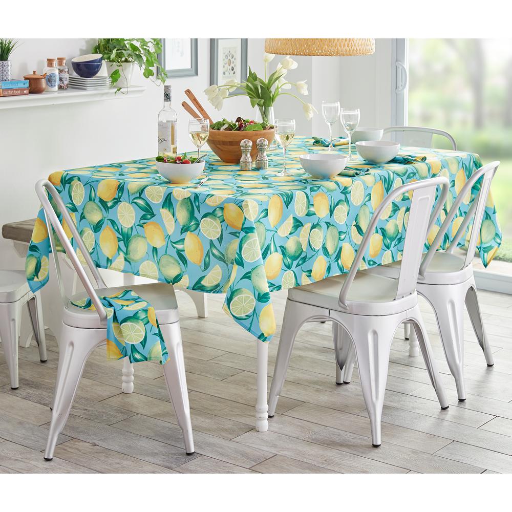 turquoise tablecloth
