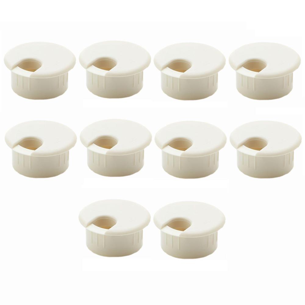 Commercial Electric 2 in. Furniture Hole Cover, Beige (10Pack