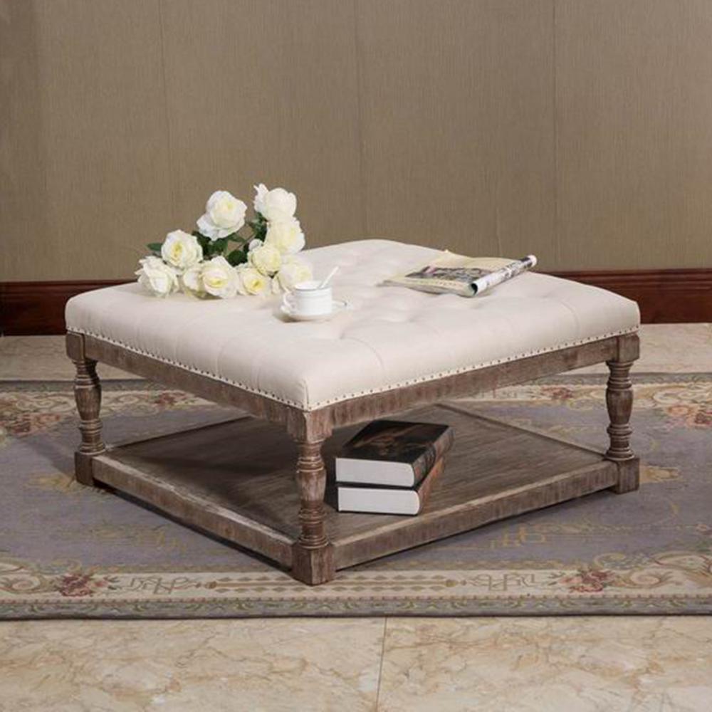 Warehouse Of Tiffany Cairona Cream Tufted Ottoman El1668 The Home Depot - Cream Tufted Ottoman Coffee Table Warehouse Of Tiffany Cairona Cream Tufted Ottoman El1668 The Home Depot - Cream Tufted Ottoman Coffee Table