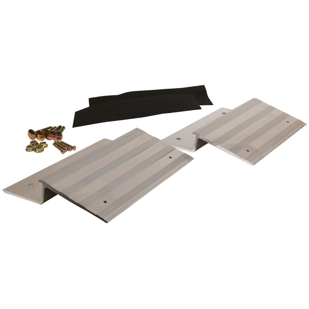 CargoSmart 12 in. Aluminum Ramp Plate Kit (Box of 2)3006 The Home Depot
