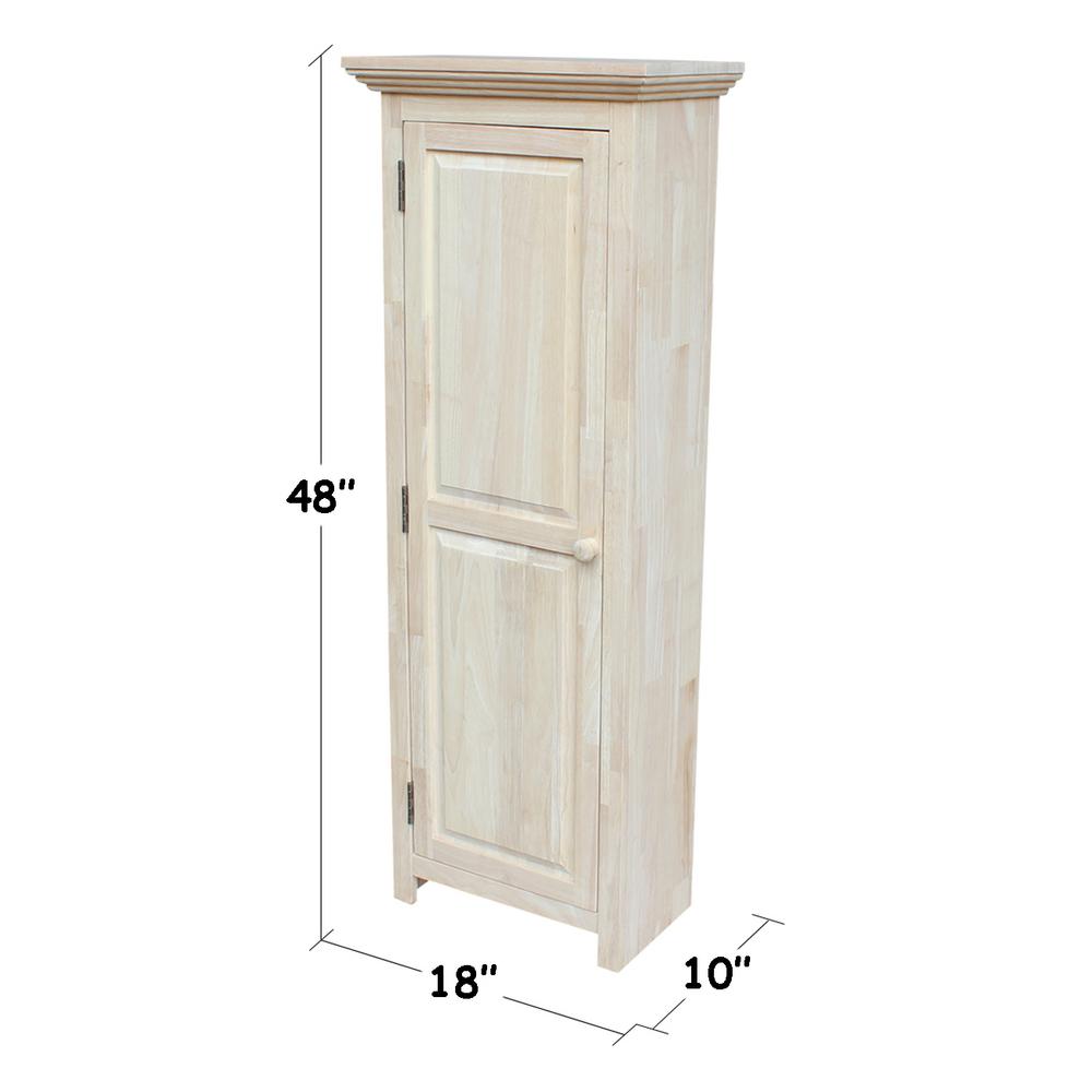 International Concepts Solid Parawood Storage Cabinet In