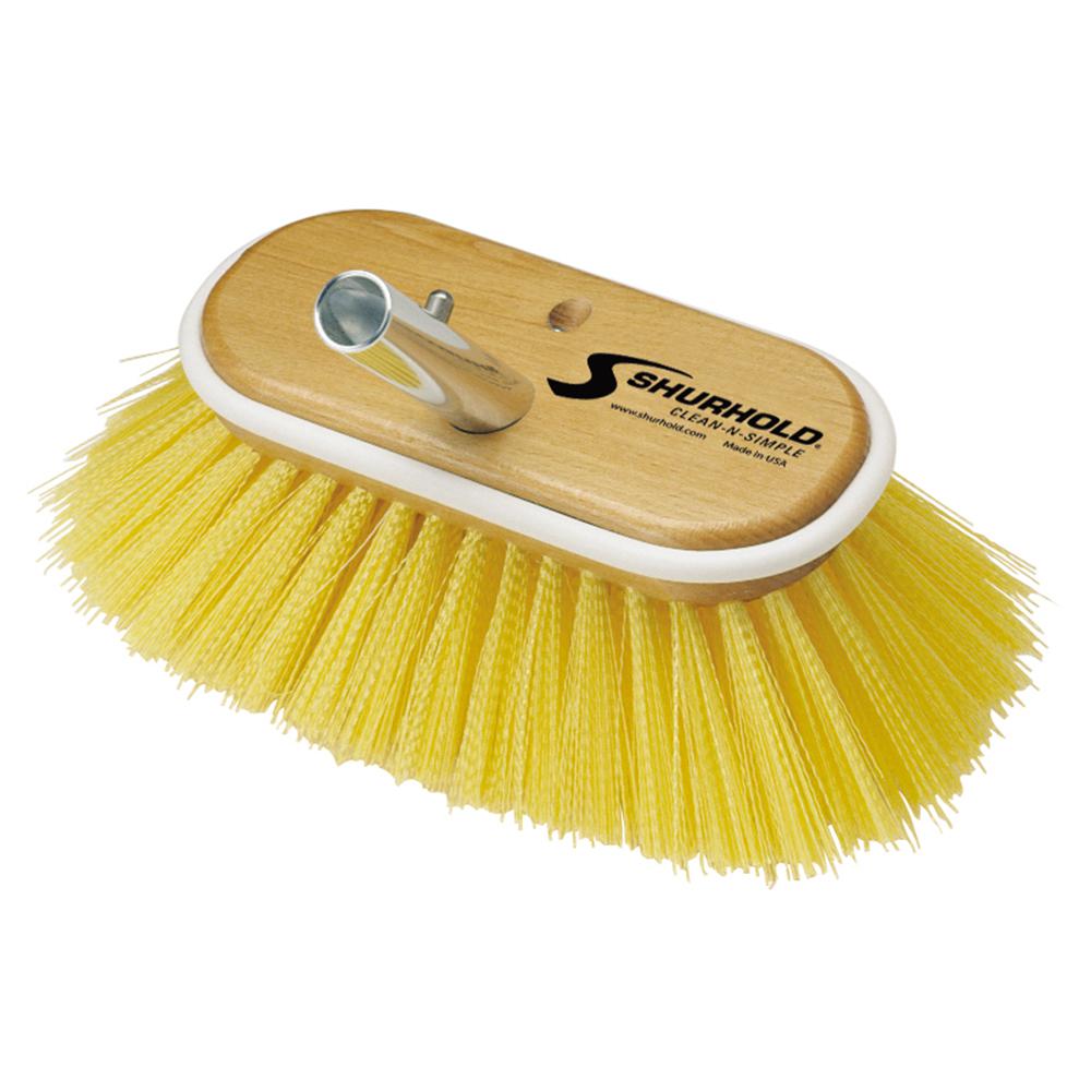 Shurhold 6 in. Deck Brush with Medium Yellow Polystyrene