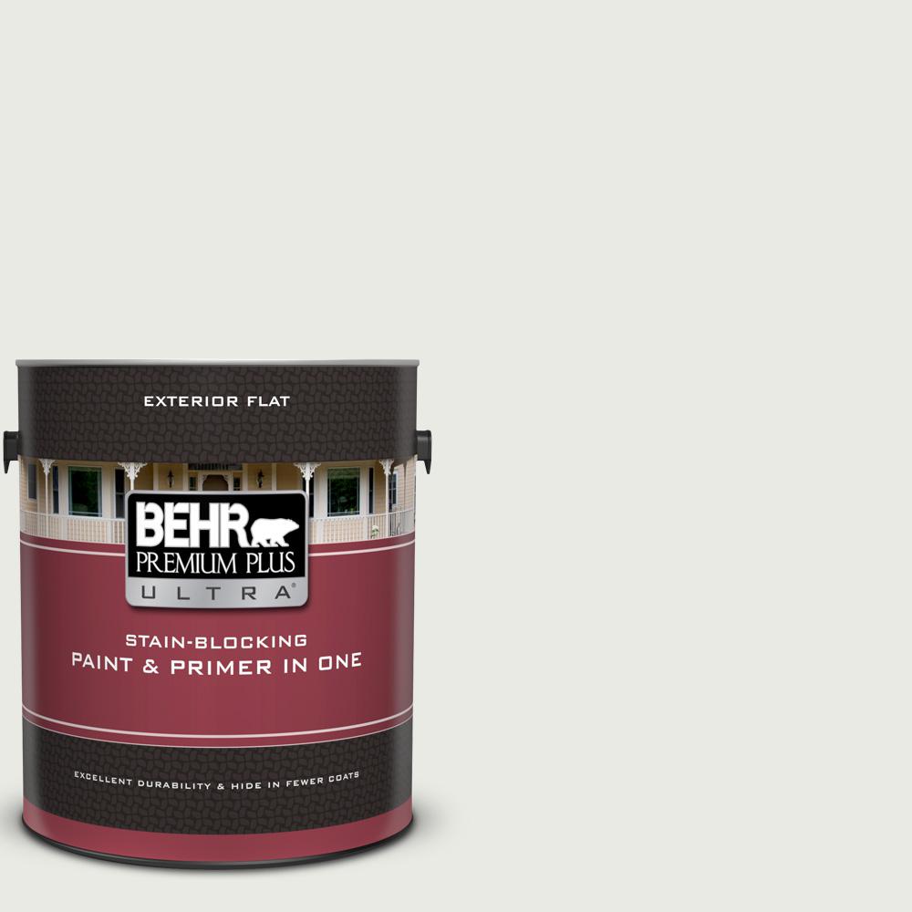 Behr Premium Plus Ultra 1 Gal Ul260 15 Gallery White Flat Exterior Ul260 15 Gallery White Flat Exterior Paint And Primer In One