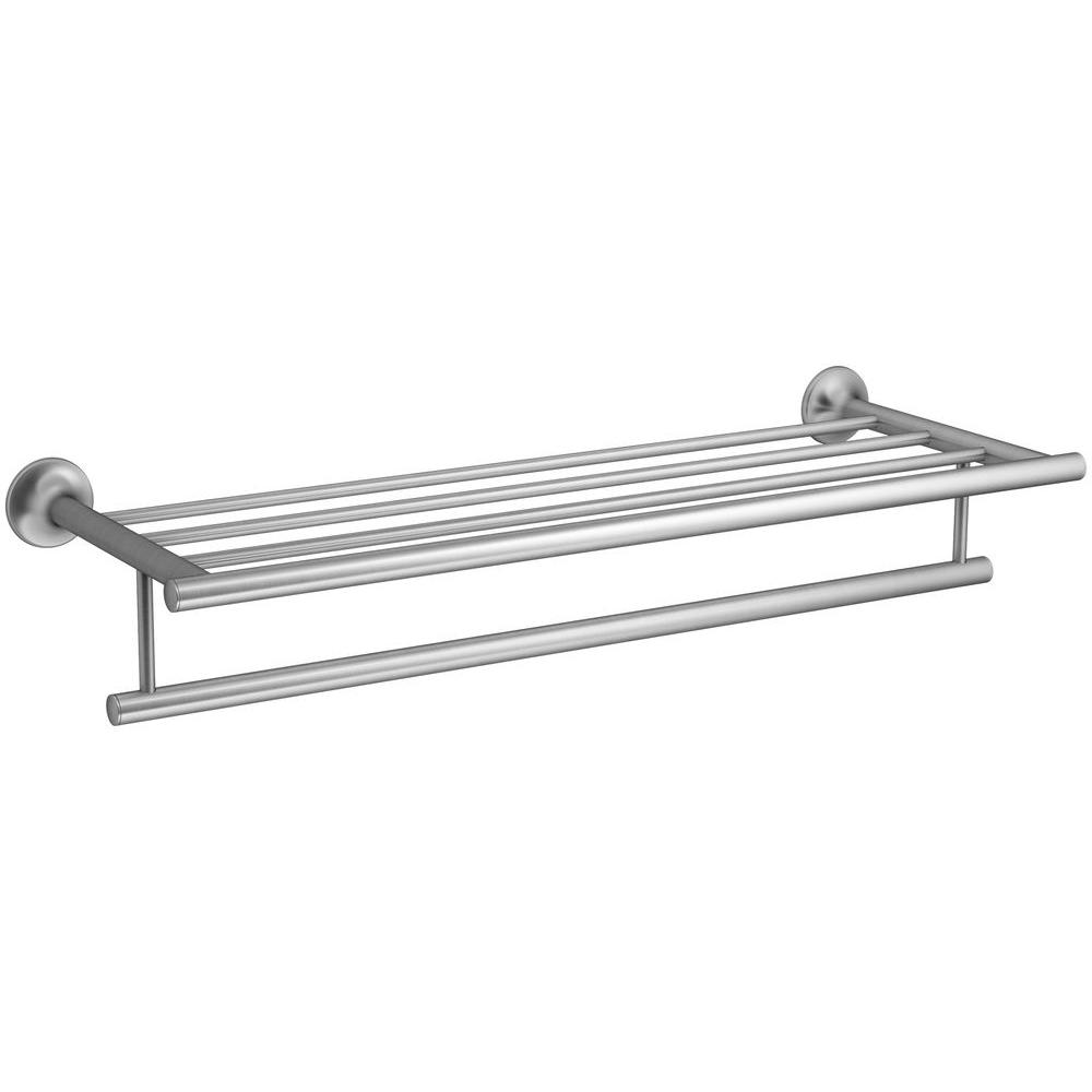 KOHLER Coralais 24 in. Hotelier Towel Rack in Brushed ChromeK13448G