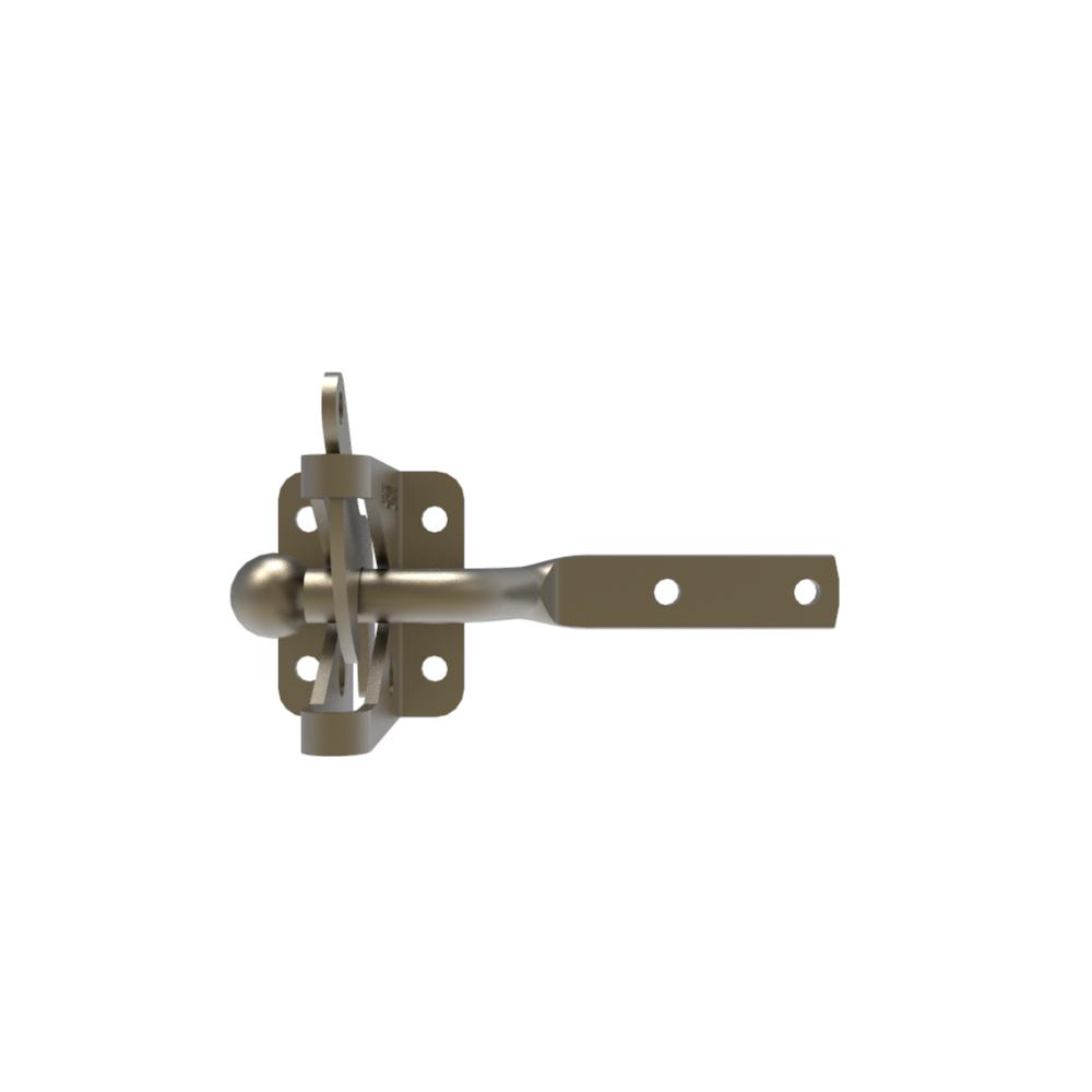 Boerboel 4.5 in. x 2.25 in. x 2.25 in. Steel Light Bronze Gravity Latch