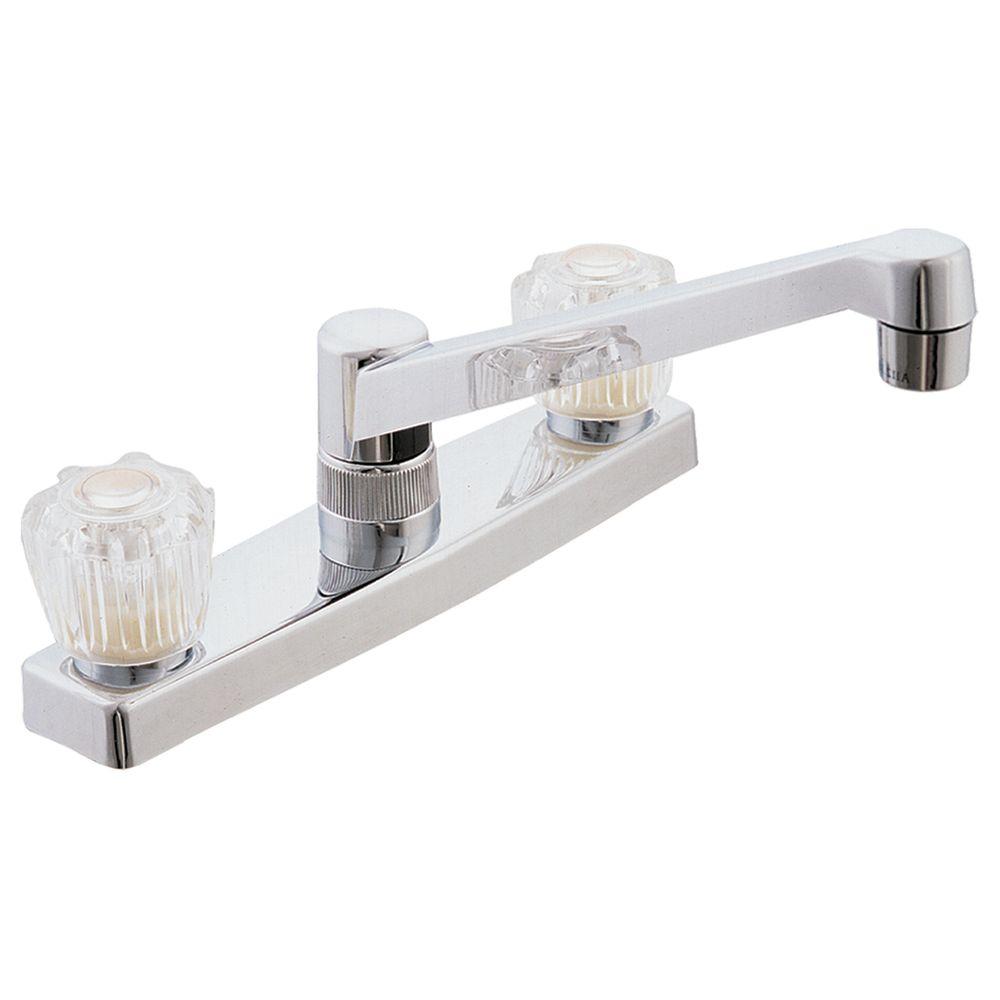 UPC 091712101222 product image for EZ-FLO 2-Handle Non-Metallic Kitchen Faucet in Chrome grey 10122 | upcitemdb.com