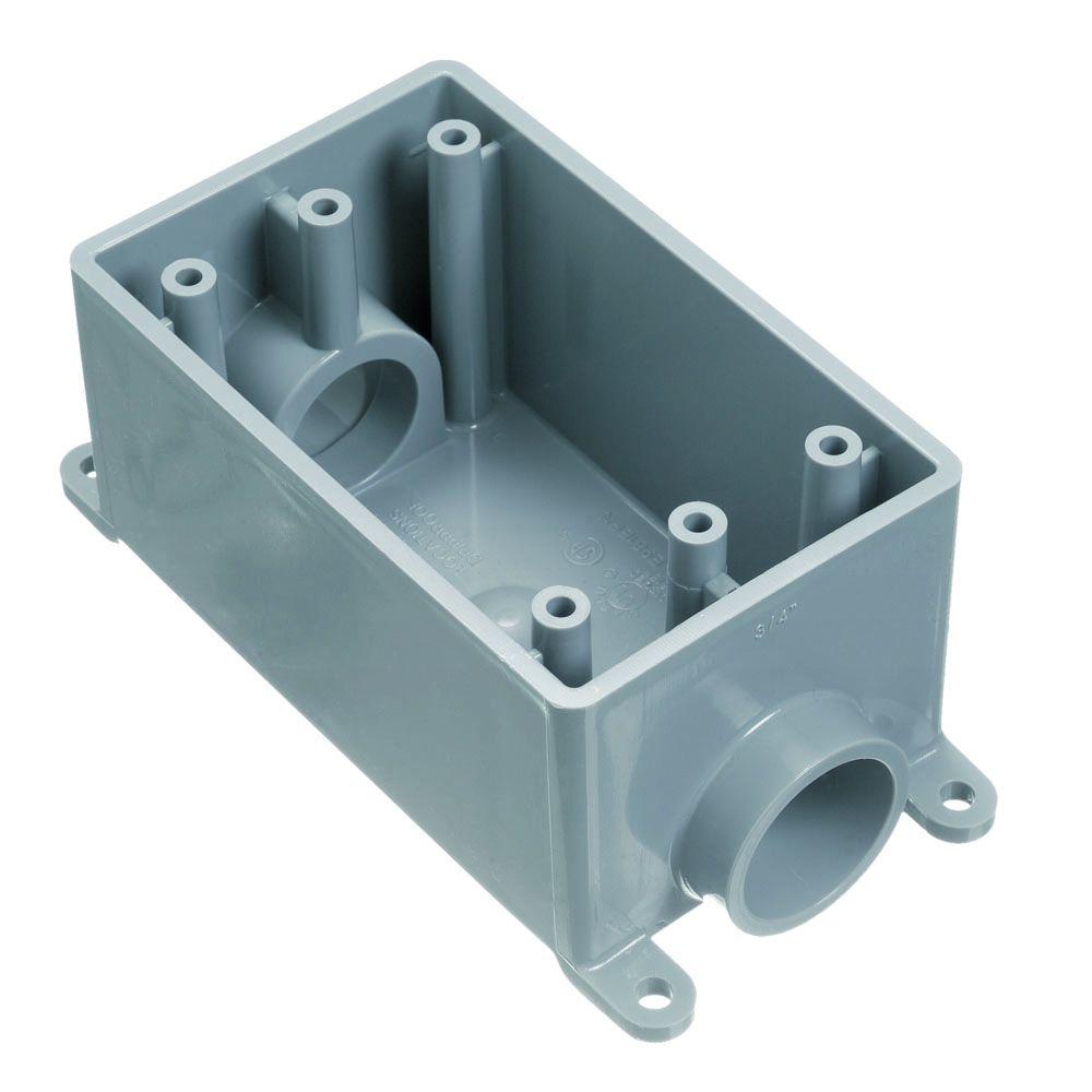Single Gang 1/" Carlon E980FFN-CTN Pvc Switch Boxes