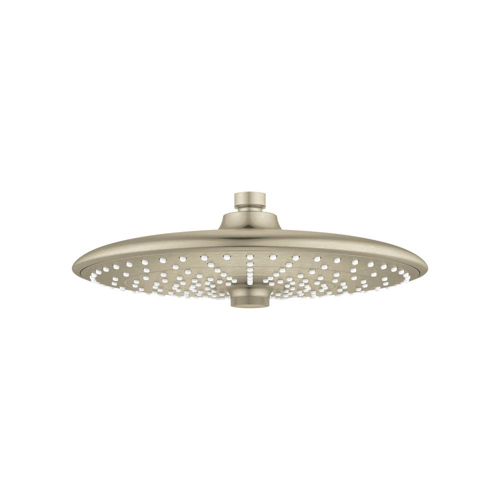 GROHE Euphoria 3Spray 10 in. Single Ceiling Mount Fixed Rain Shower Head in Brushed Nickel