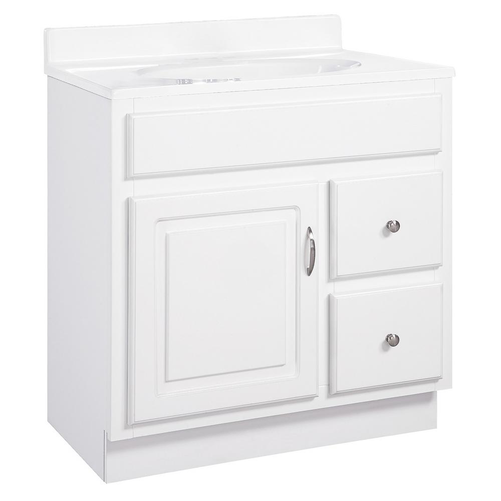 Design House Concord RTA 30 in. W x 21 in. D Bath Vanity Cabinet Only ...