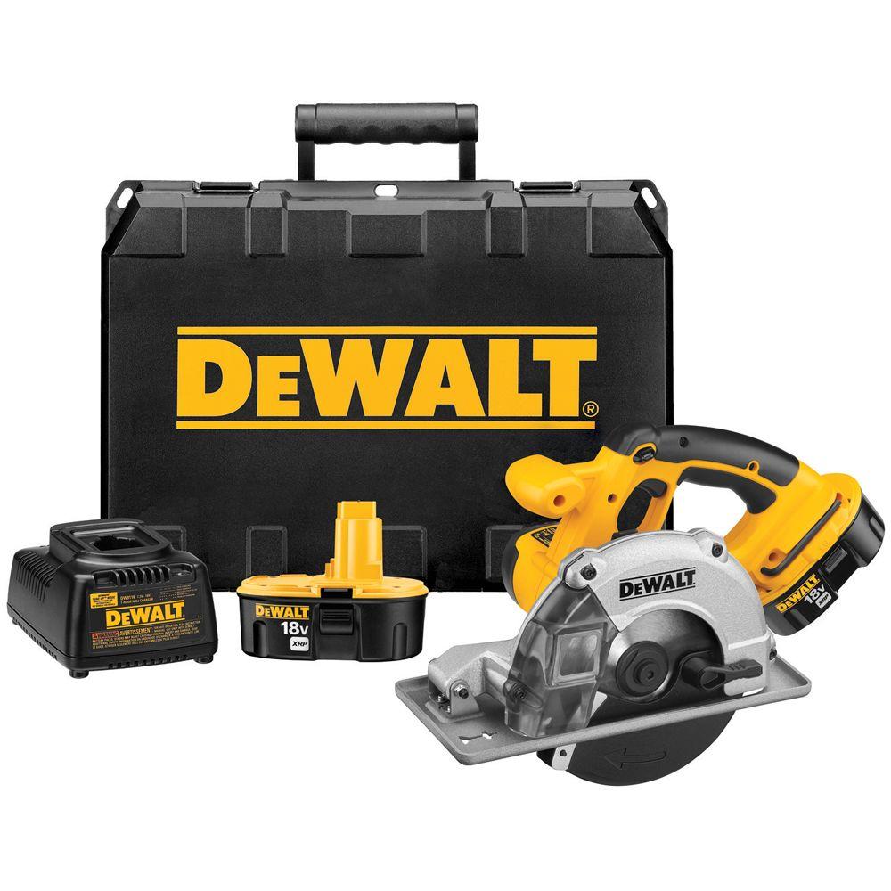 Dewalt 18 Volt Xrp Nicd Cordless Metal Cutting Circular Saw Kit With 2 Batteries 24ah 1 Hour 0674