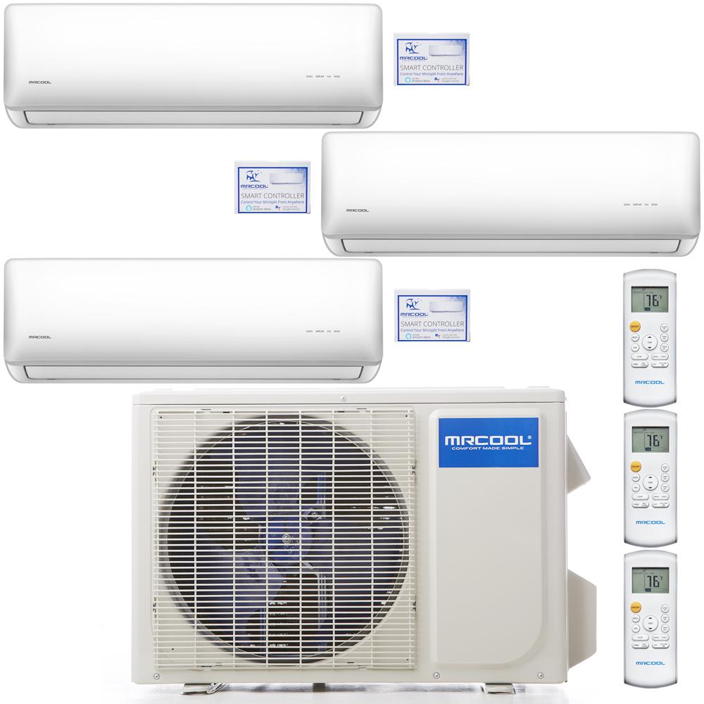 Mrcool Olympus 36000 Btu 3 Ton 3 Zone Ductless Mini Split Air Conditioner And Heat Pump 25 Ft 2836