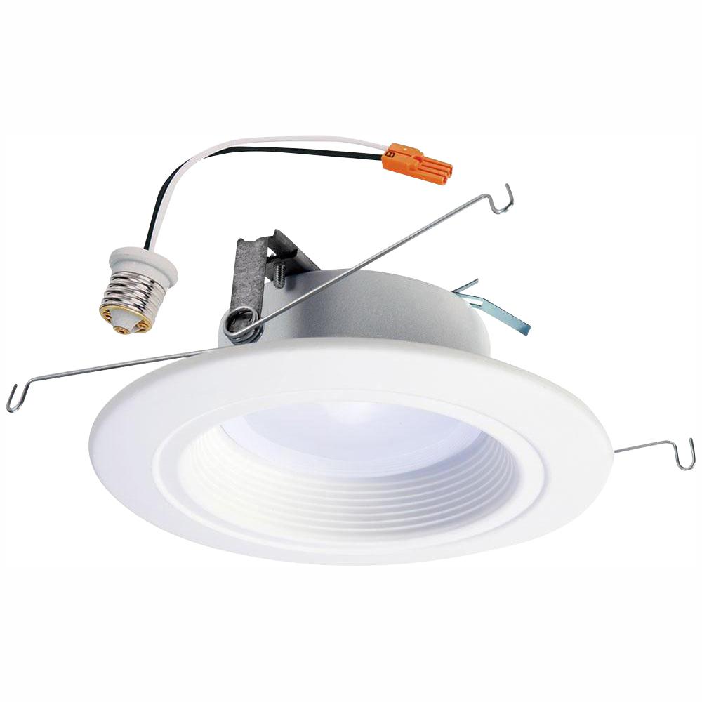 Halo Rl 5 In And 6 In White Wireless Smart Integrated Led Recessed Downlight Ceiling Fixture Selectable Color Temperature