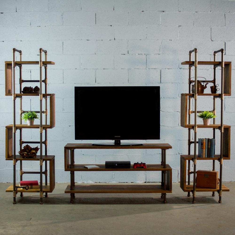 Furniture Pipeline Tucson Modern Brown Tv Media Stand Furniture Pipeline Tucson Modern Brown Tv Media Stand Entertainment Center Console