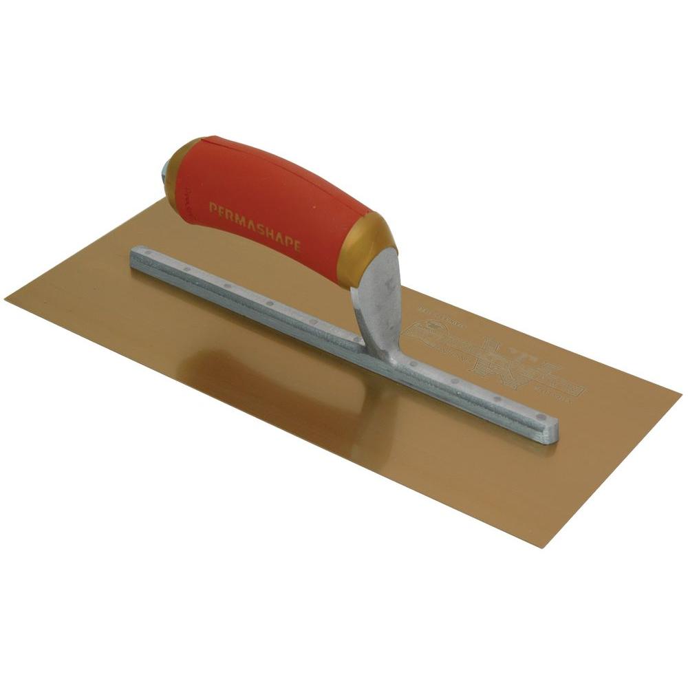 MARSHALLTOWN The Premier Line PB145GSD 14-Inch by 5-Inch Galvanized Steel PermaShape Broken-In Trowel