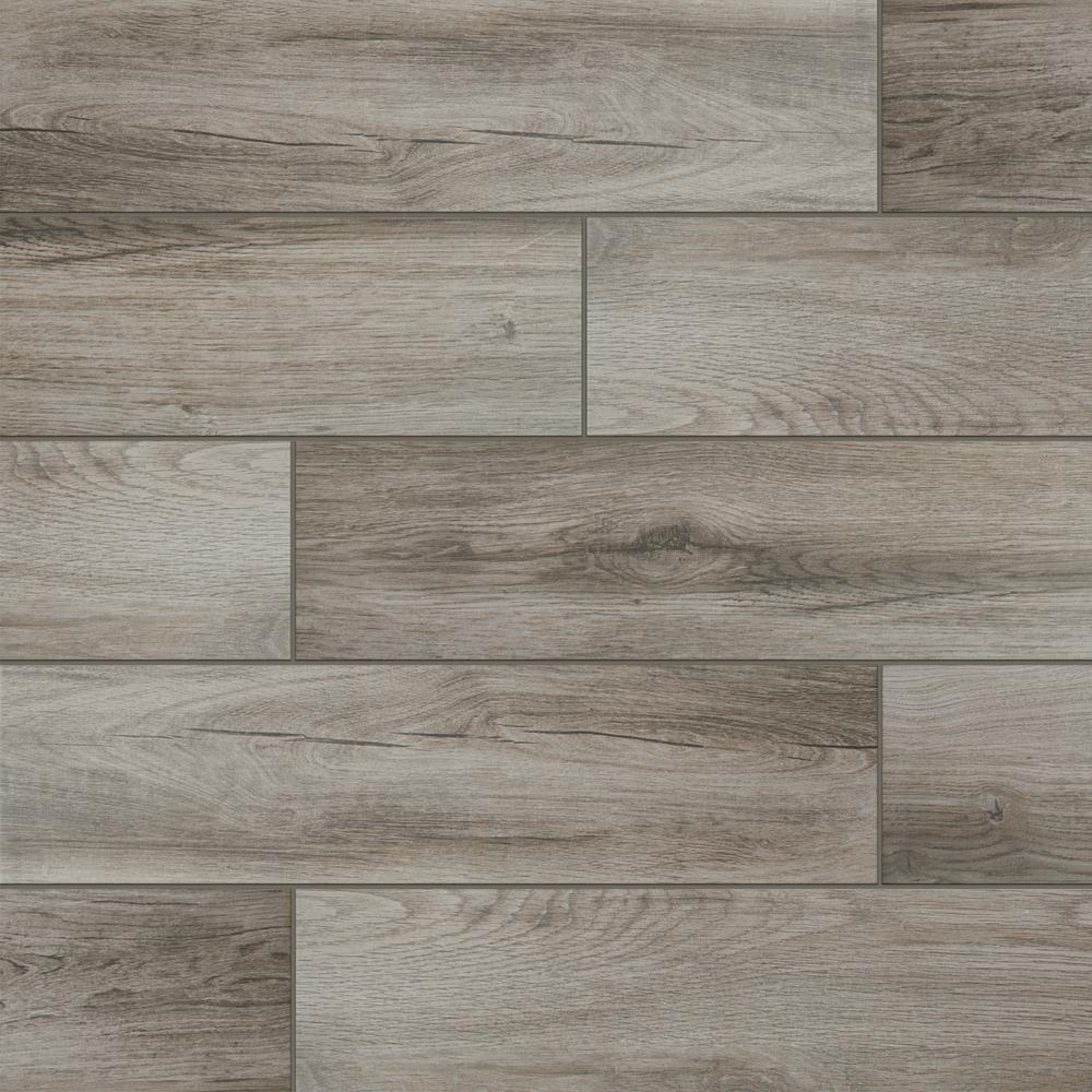 LifeProof Shadow Wood 6 in. x 24 in. Porcelain Floor and Wall Tile (14.55 sq. ft. / case)