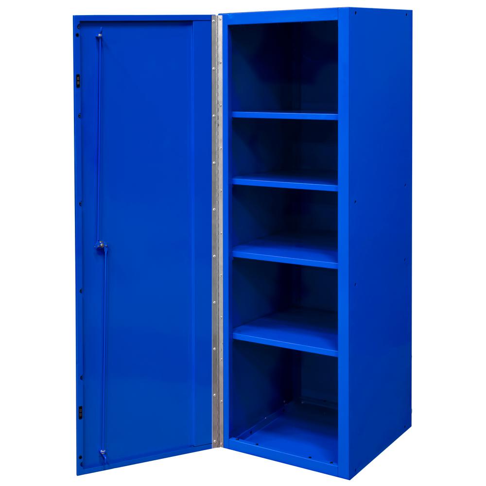 Extreme Tools DX 19 in. 4Shelf Side Locker Tool Chest in Blue with