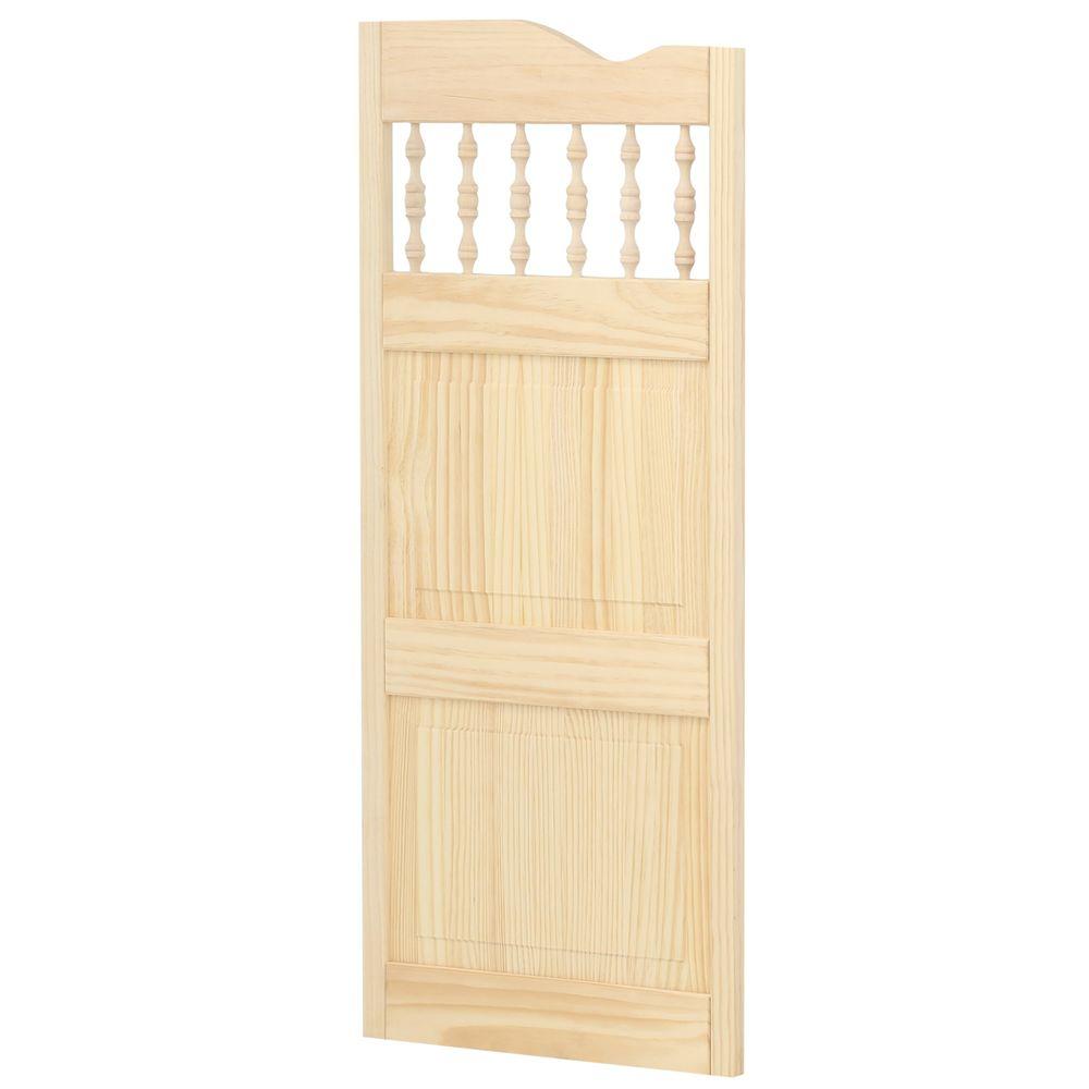 Pinecroft 24 In X 42 In Royal Orleans Spindle Top Wood Cafe Door