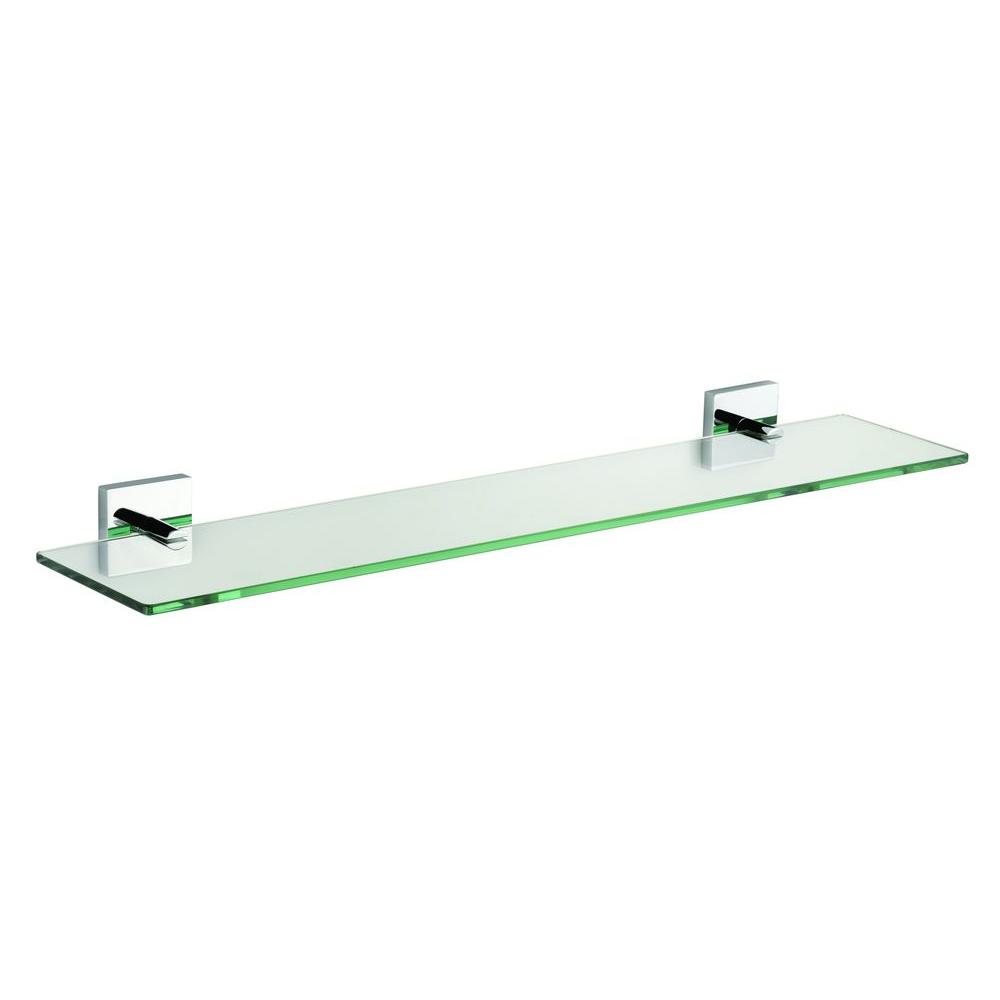 Gatco Montgomery 20 in. W Glass Shelf in Chrome4476 The Home Depot