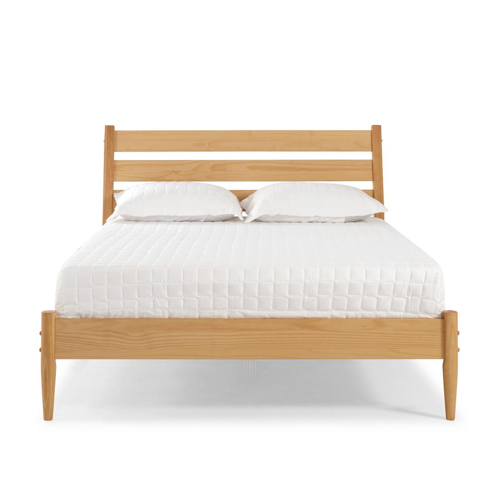 Camaflexi Mid Century Modern Scandinavian Oak Queen Size Platform Bed Md1210 The Home Depot,Daily Bedroom Cleaning Checklist
