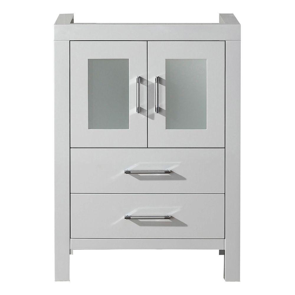 Virtu USA Dior 24 in. W Bath Vanity Only in WhiteKS70024CABWH The Home Depot